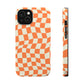 Retro Orange Peel Crazy Checkers MagSafe Tough Case