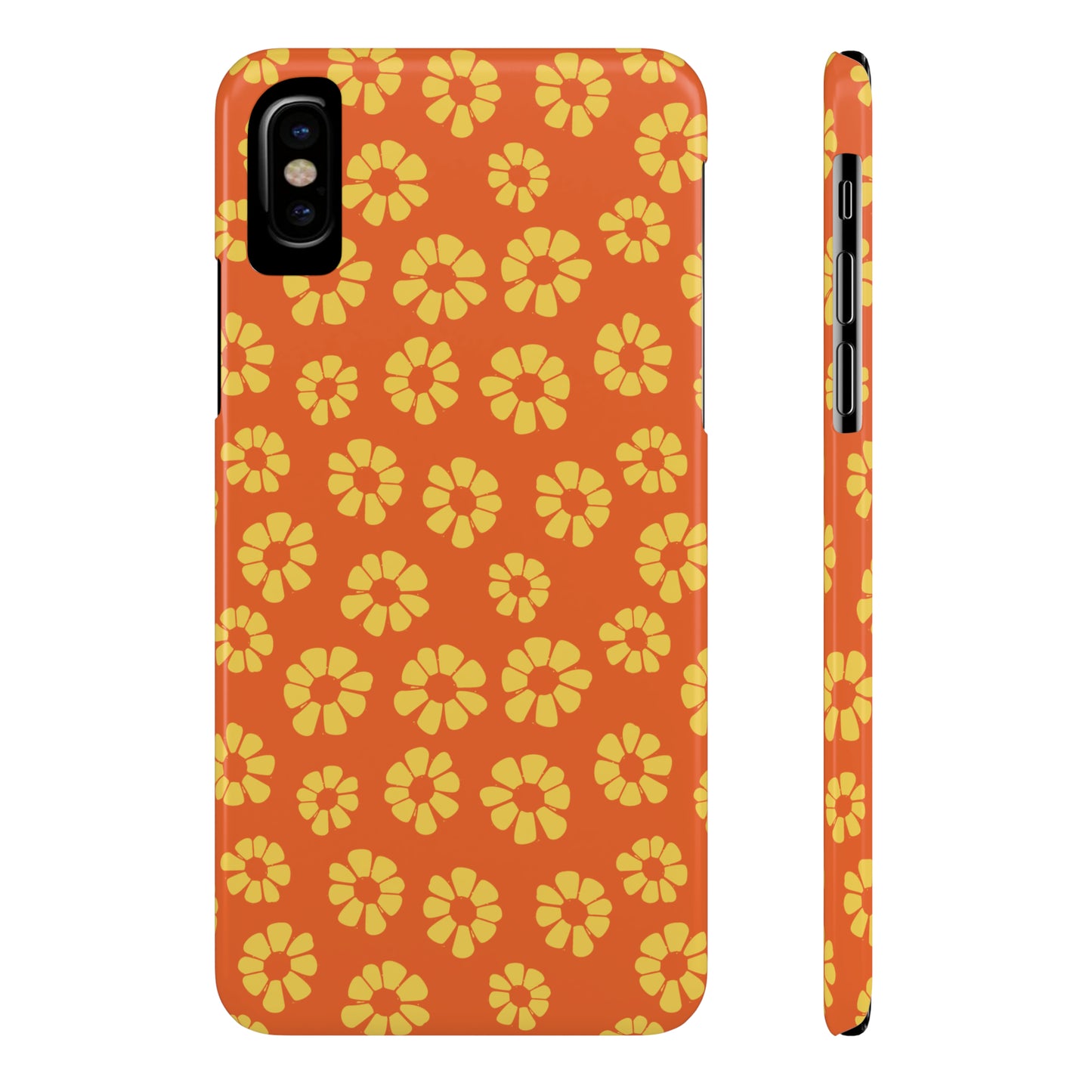 Maio laranja Pattern Snap Case