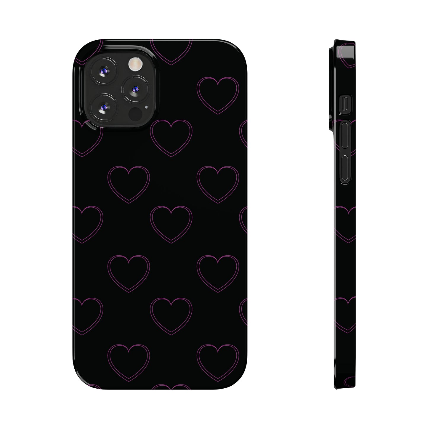 Y2K Heart Snap Case