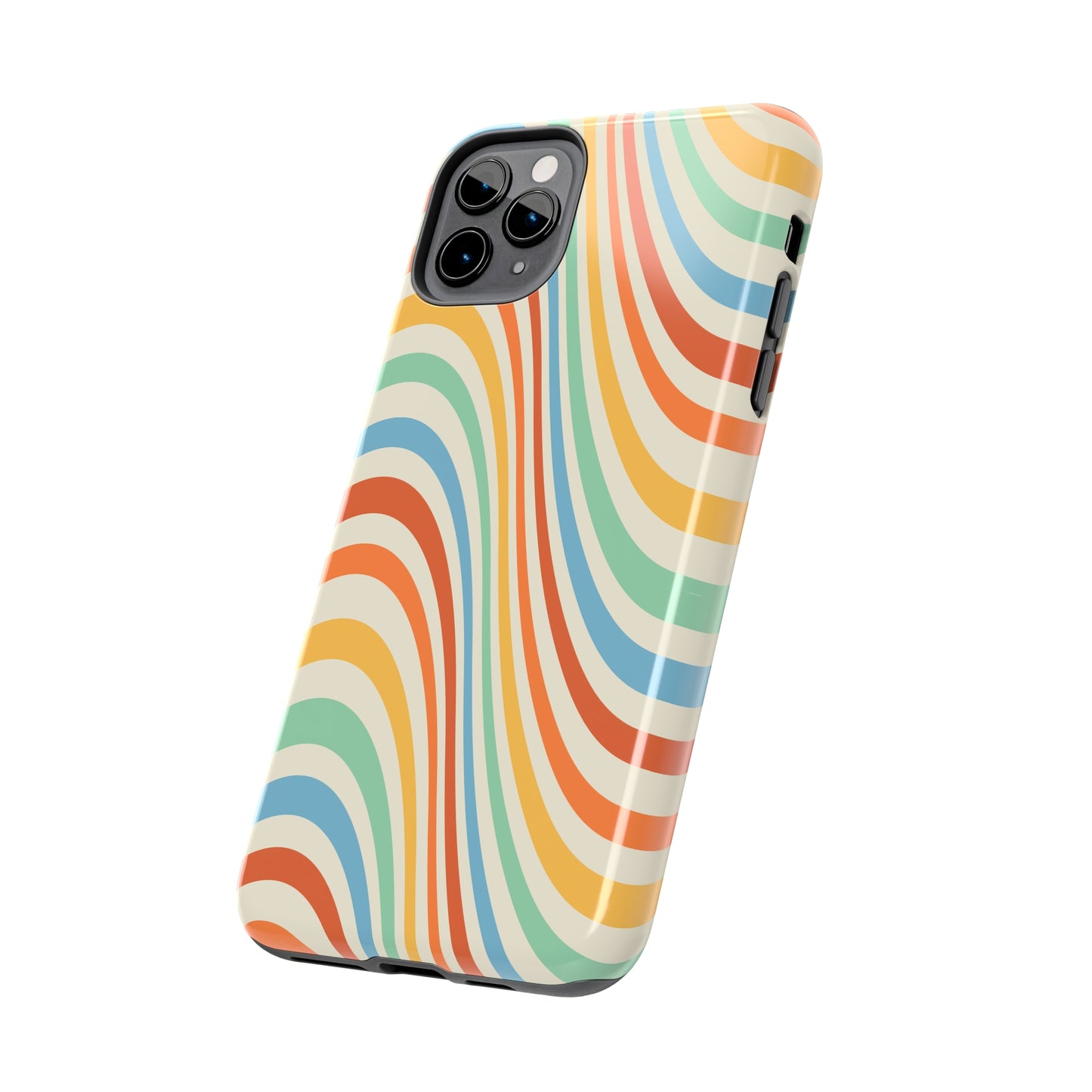 Retro Swirl Tough iPhone Case