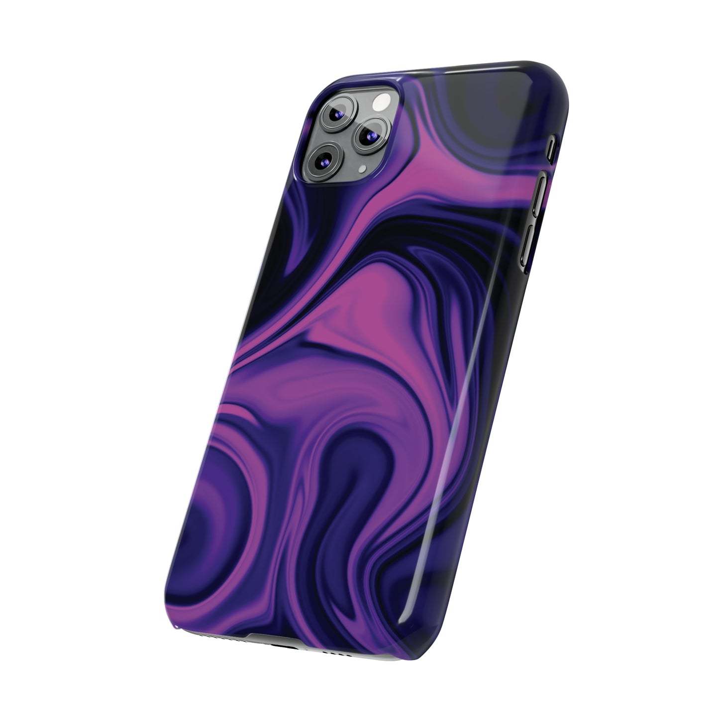 Purple liquid marble pattern Snap Case