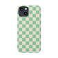 Retro Mint Checkers Snap Case