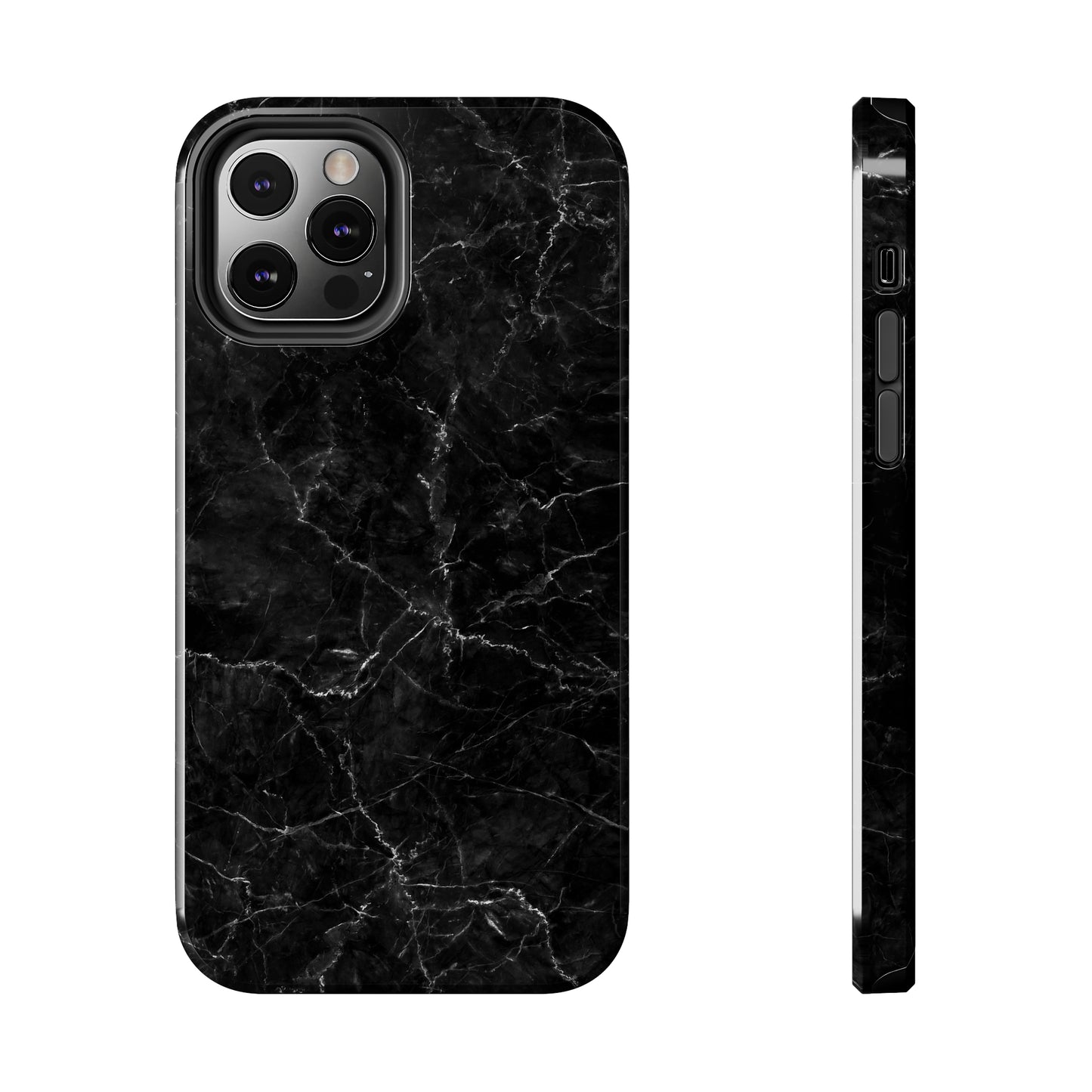 Marquina Black Tough iPhone Case