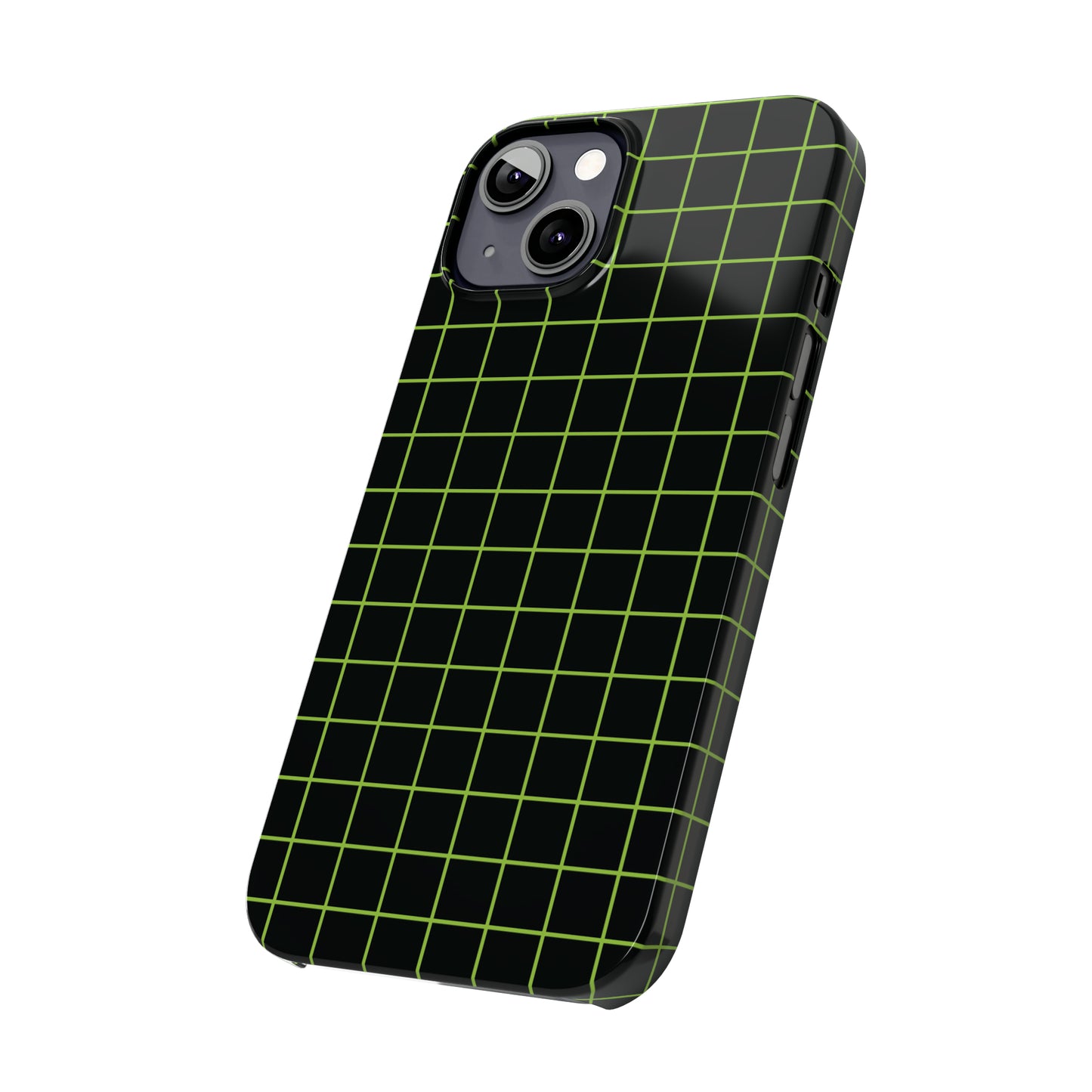 Green Grid Snap Case