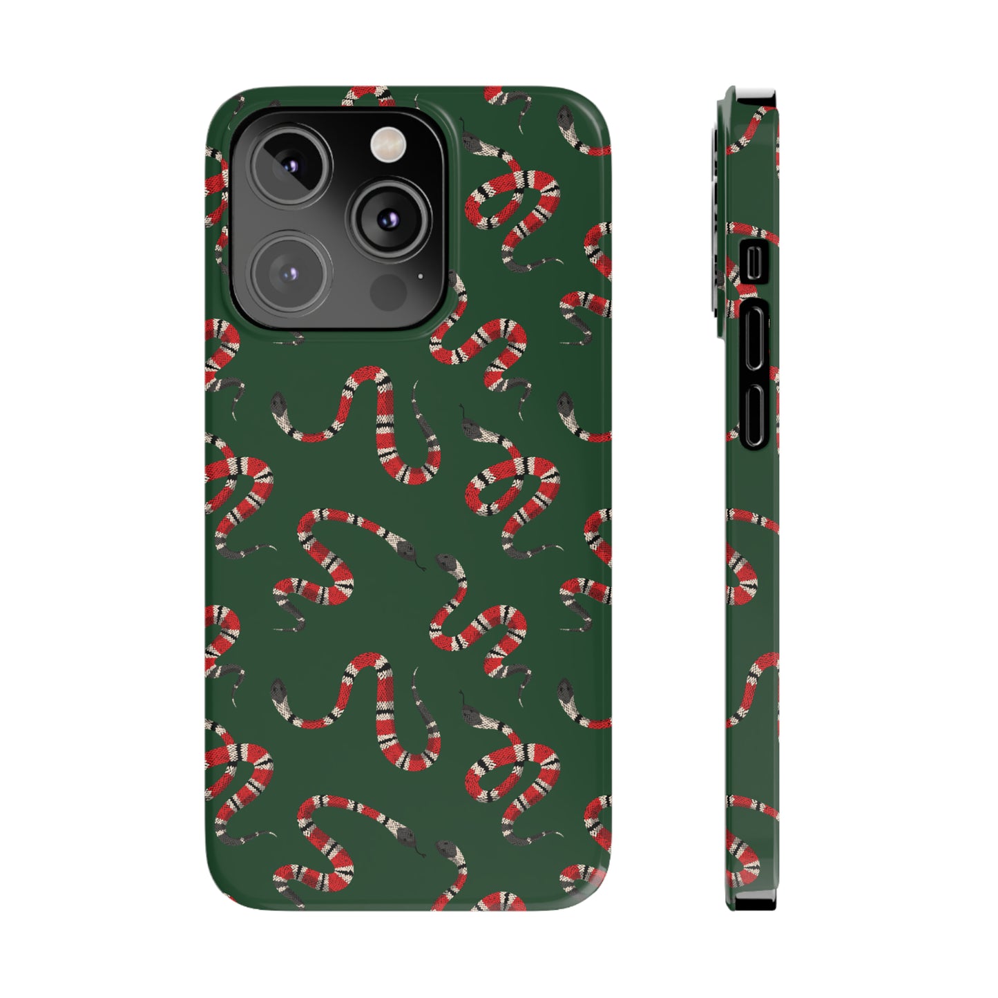 Snake Pattern Snap Case