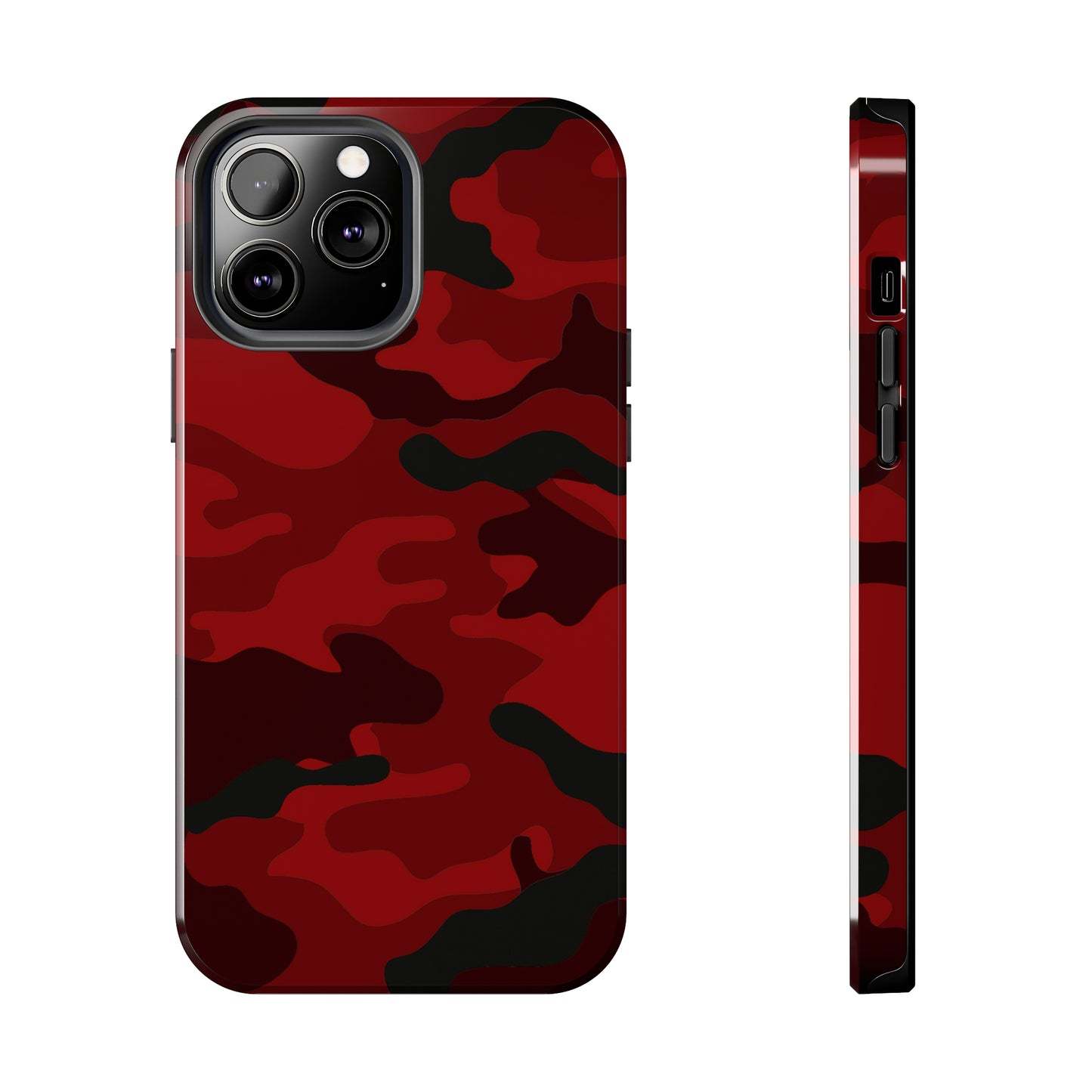 Red Camouflage Tough Case