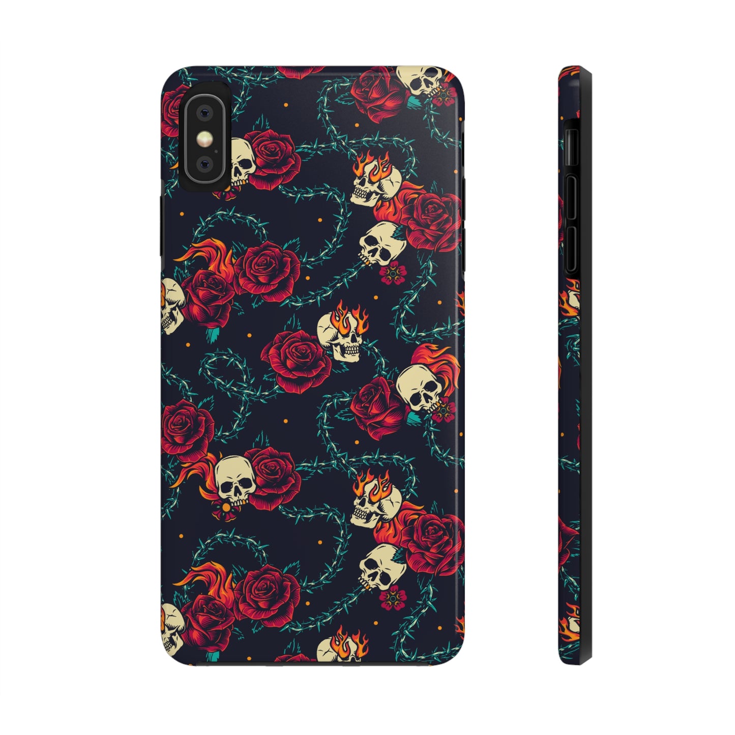 Skulls & Roses Tough iPhone Case