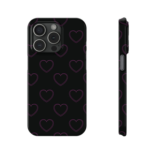 Y2K Heart Snap Case