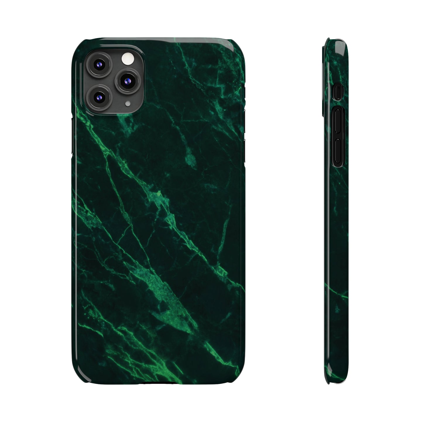 Dark green marble pattern Snap Case