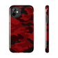 Red Camouflage Tough Case