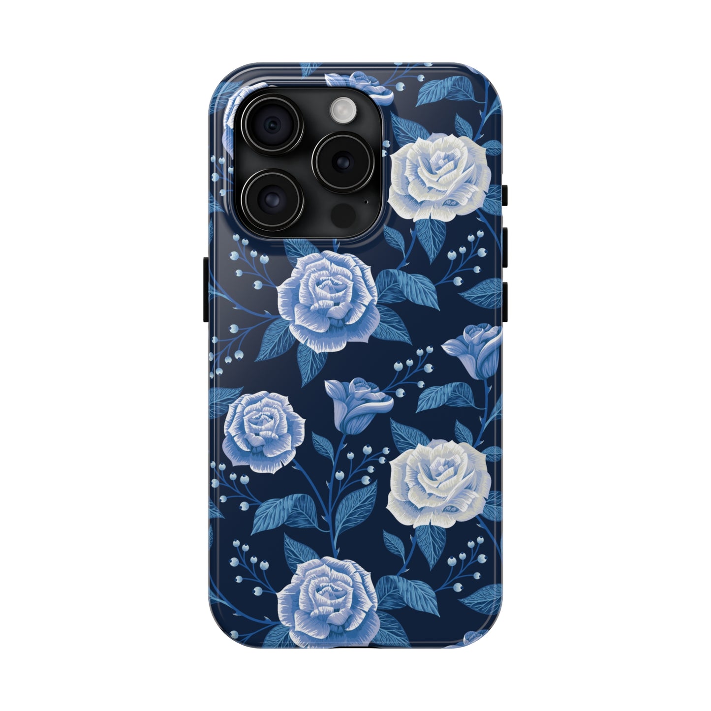 Midnight Rose Tough iPhone Case