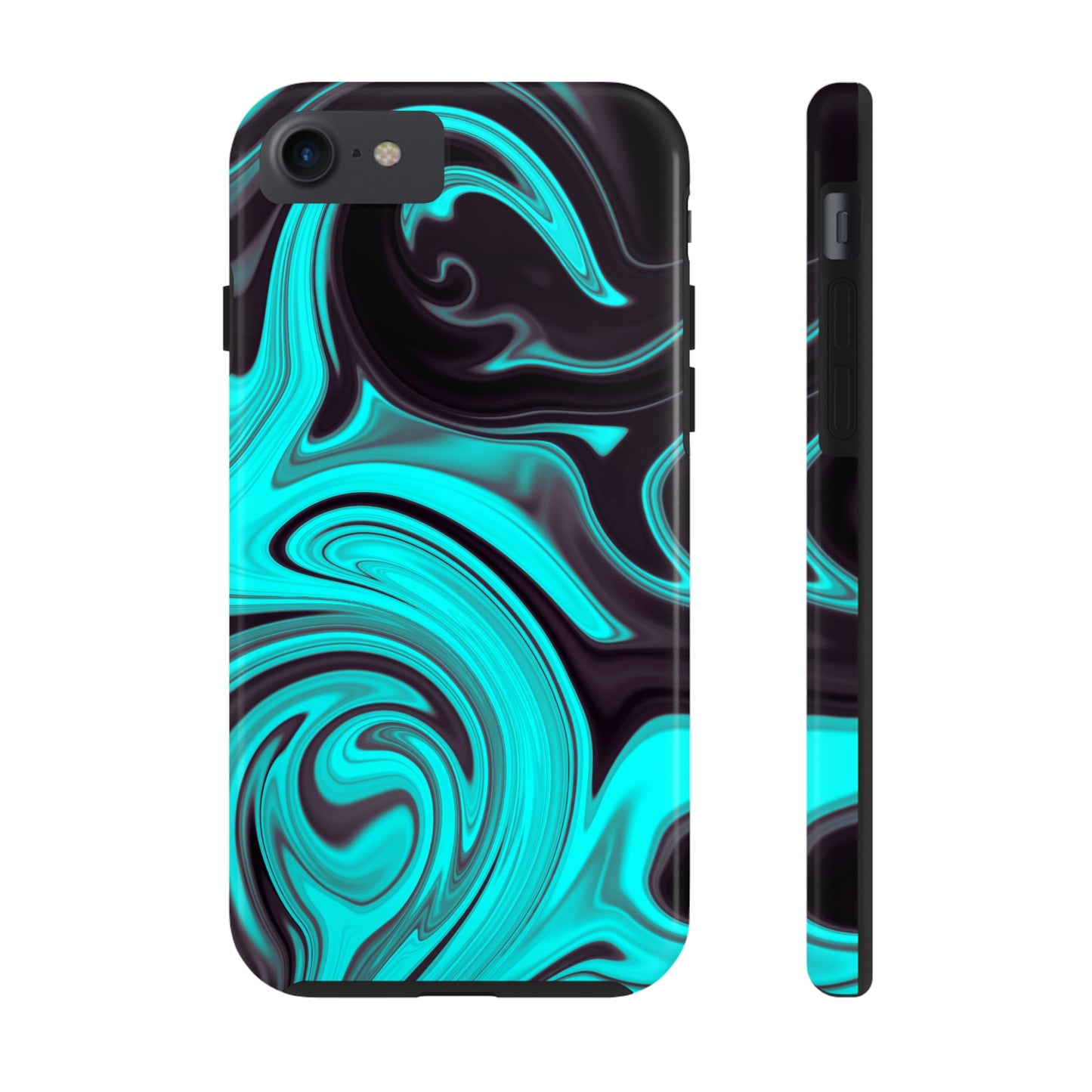 Aqua liquid marble pattern Tough Case