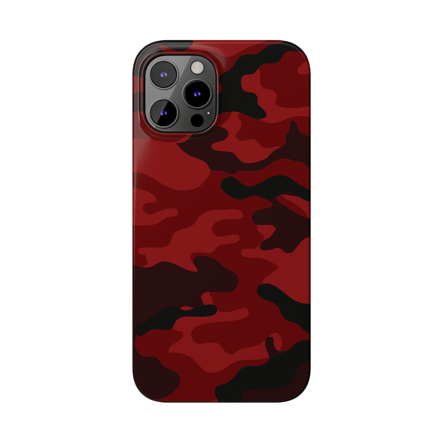 Red Camouflage Snap Case