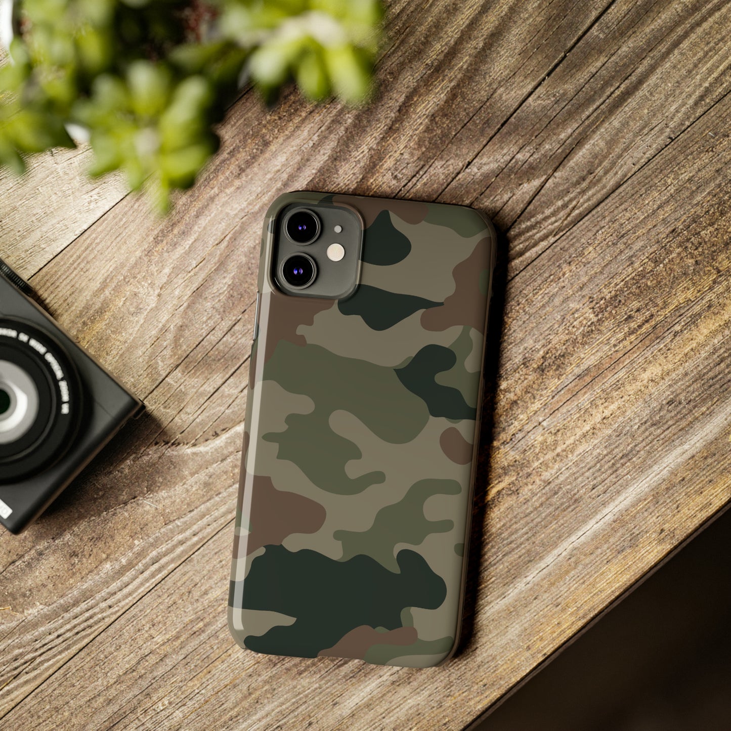 Dark Camouflage Snap Case