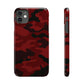 Red Camouflage Snap Case