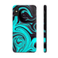 Aqua liquid marble pattern Tough Case