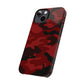 Red Camouflage Snap Case