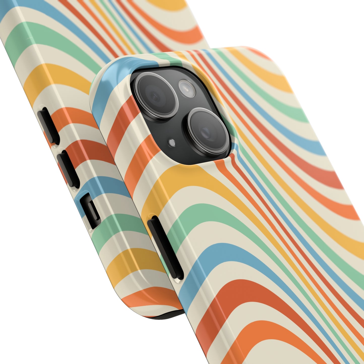 Retro Swirl Tough iPhone Case