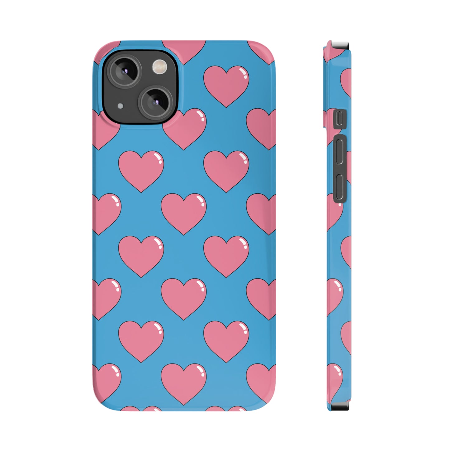 Bubblegum Heart Snap Case