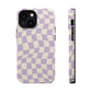 Lavender Crazy Checkers MagSafe Tough Case