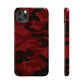 Red Camouflage Snap Case