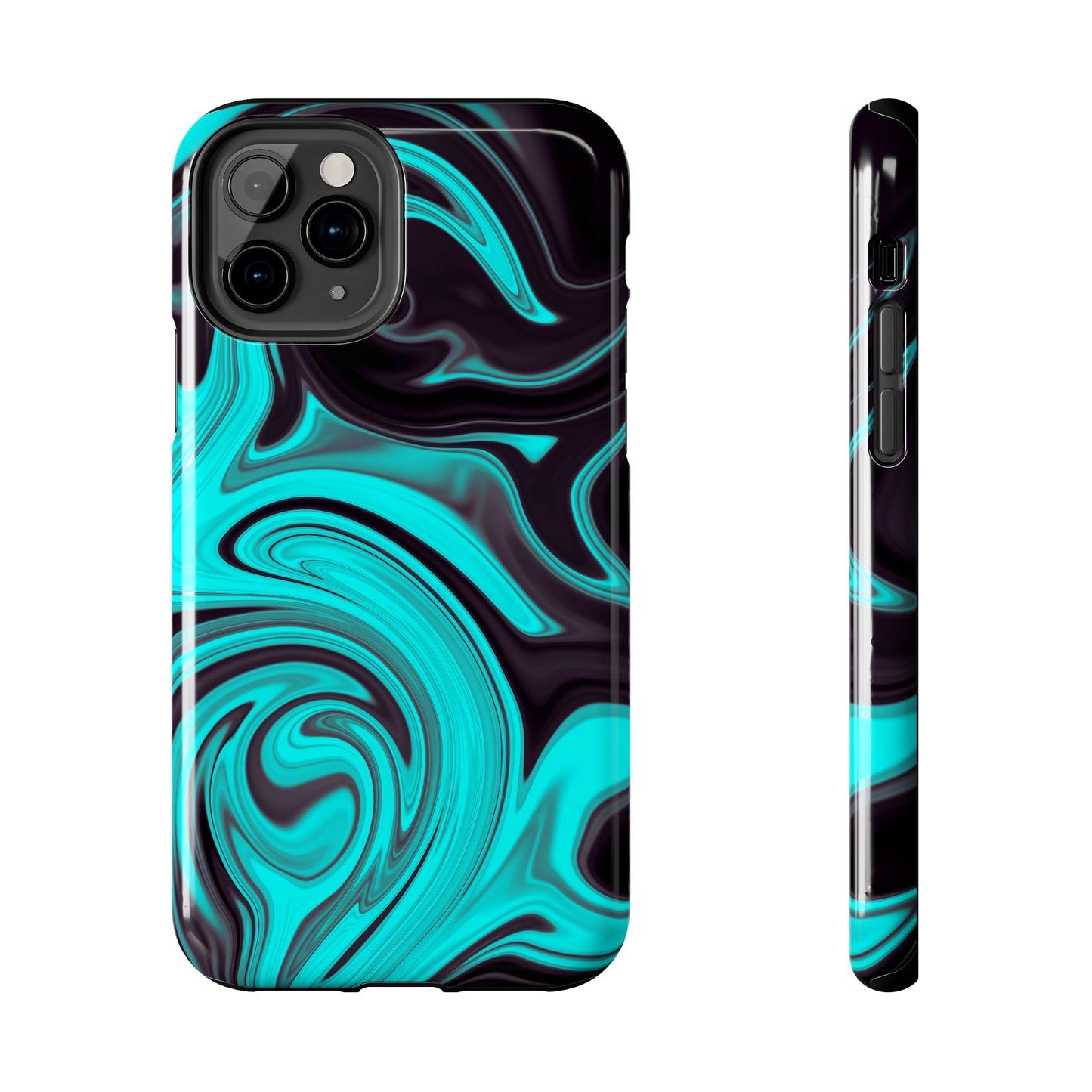 Aqua liquid marble pattern Tough Case