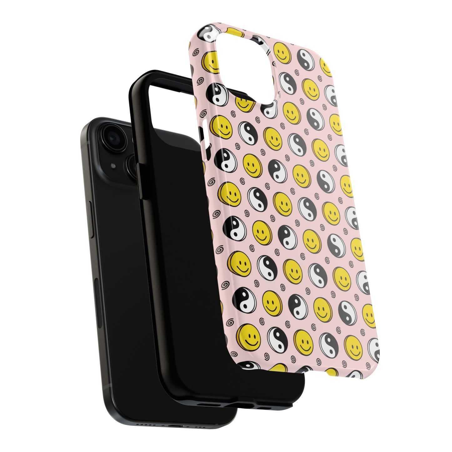 Yin and yang X Smiley Tough iPhone Case