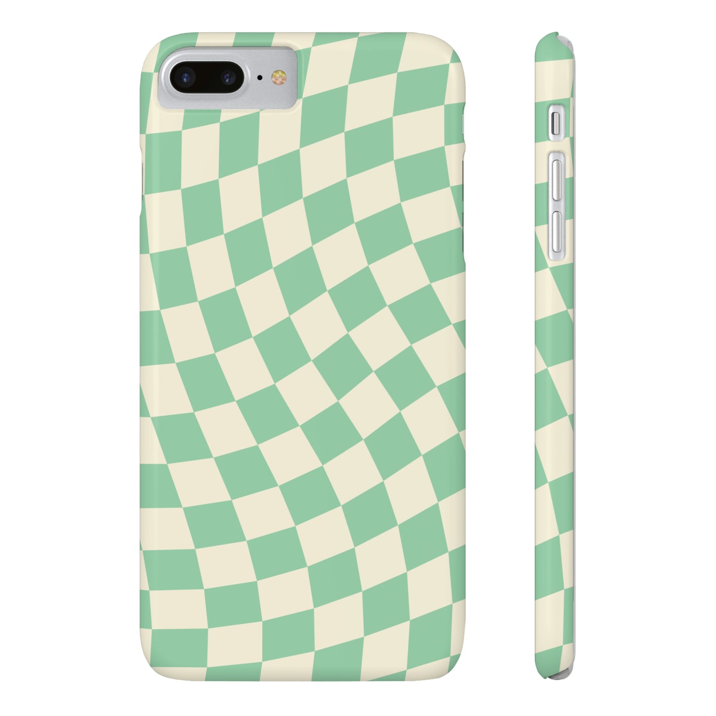 Pistachio Checkers Snap Case