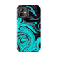 Aqua liquid marble pattern Tough Case