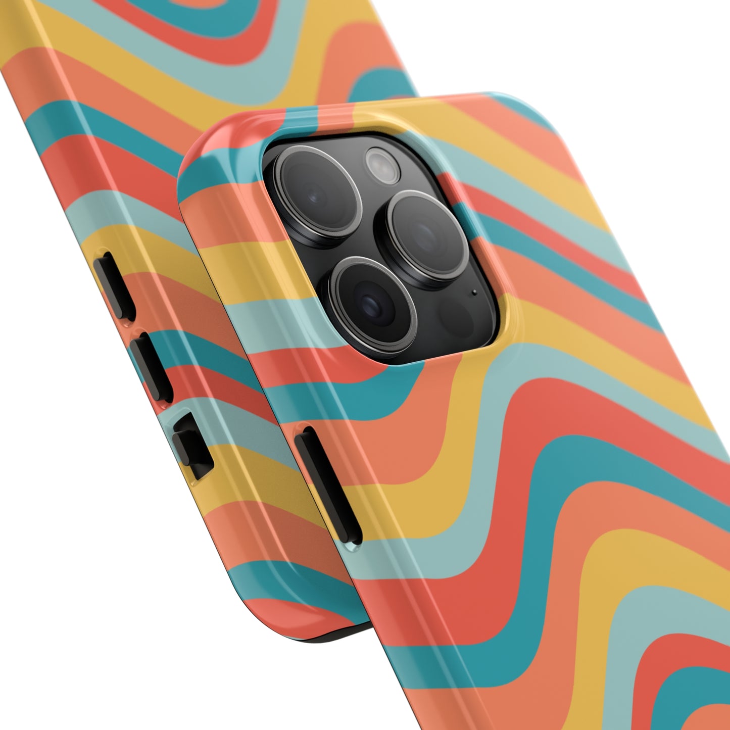 Wavy Pattern Tough iPhone Case