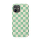 Retro Mint Checkers Snap Case