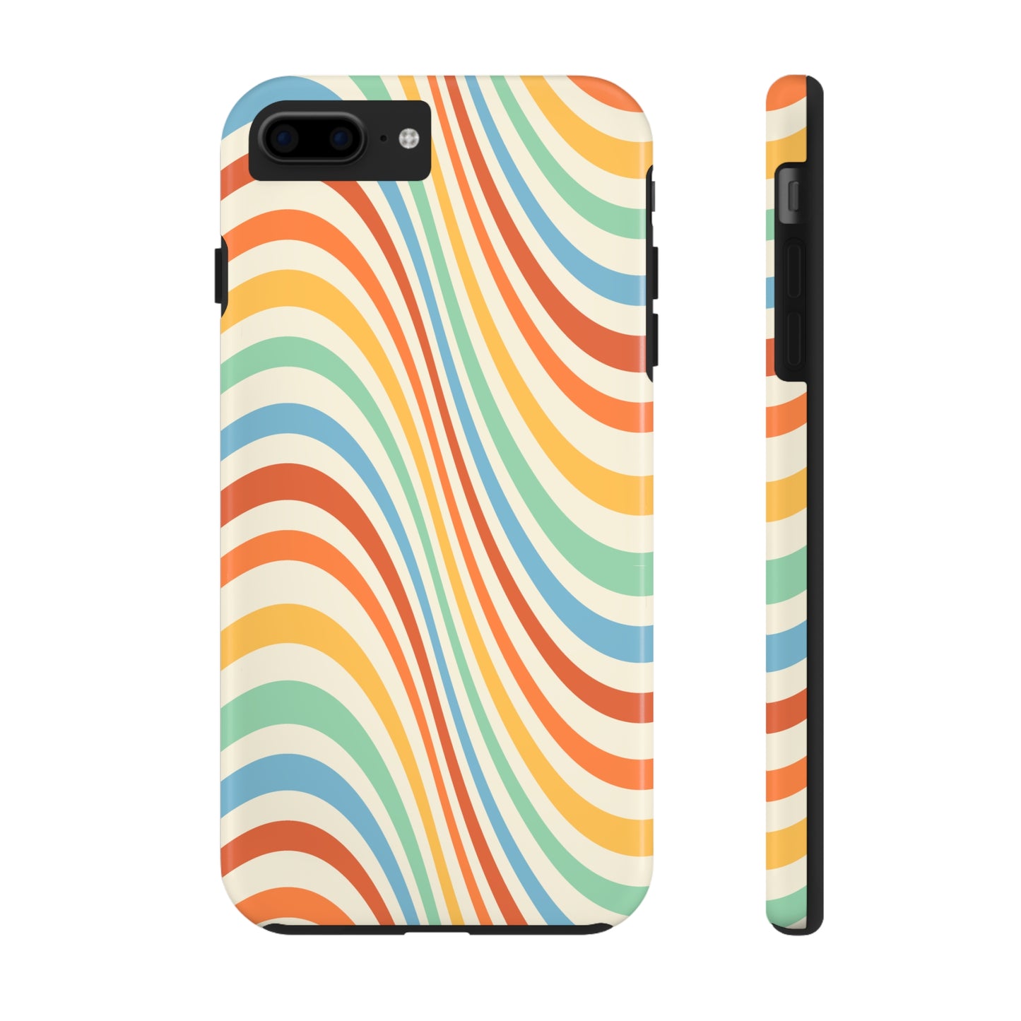 Retro Swirl Tough iPhone Case