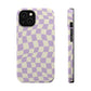 Lavender Crazy Checkers MagSafe Tough Case