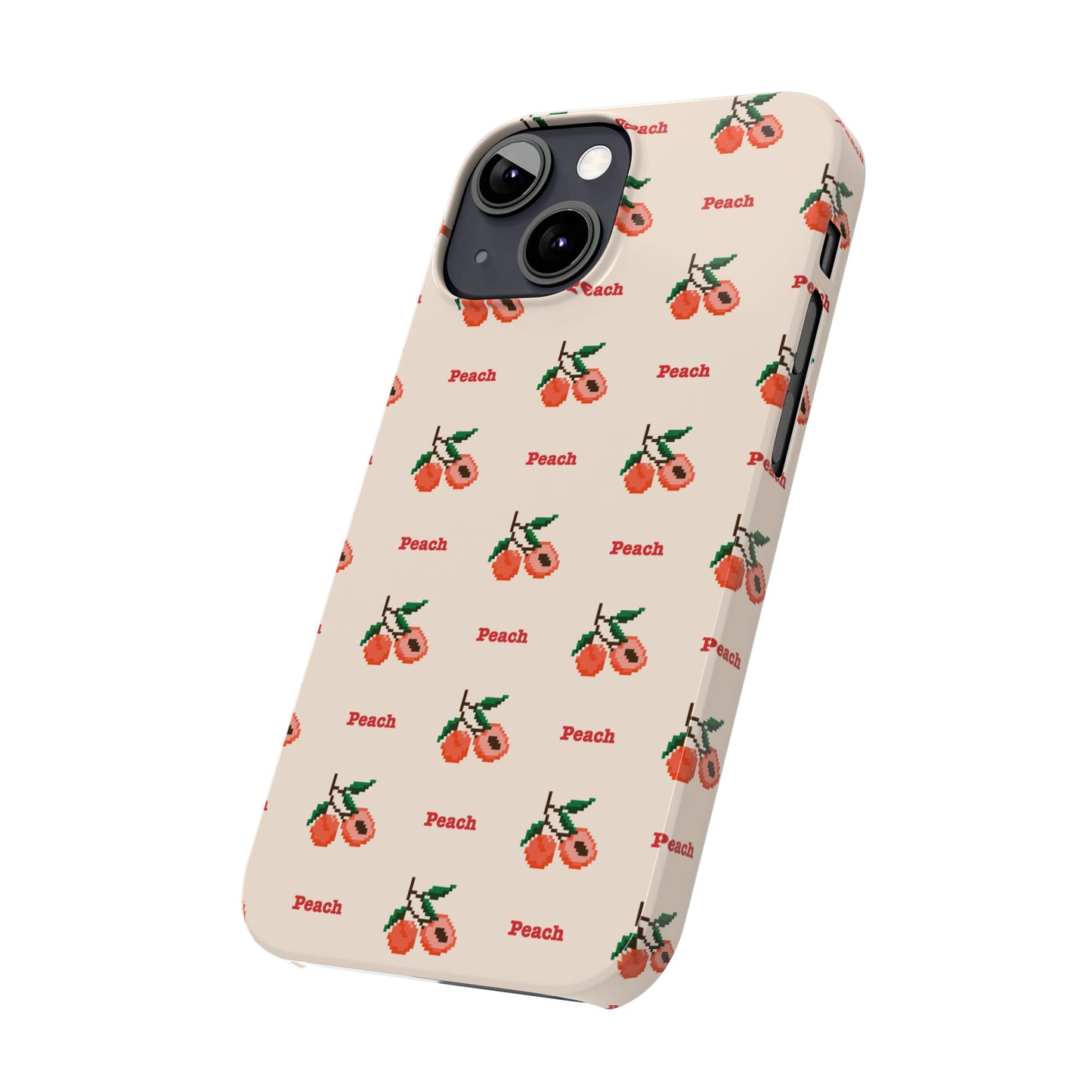 Pixelated Peach Snap Case