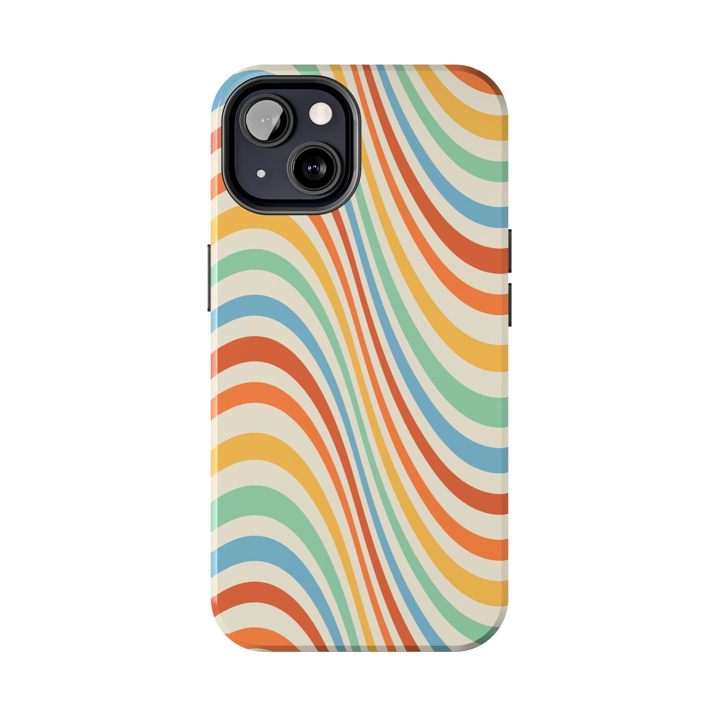 Retro Swirl Tough iPhone Case