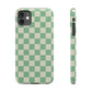 Retro Mint Checkers Snap Case