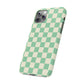 Retro Mint Checkers Snap Case