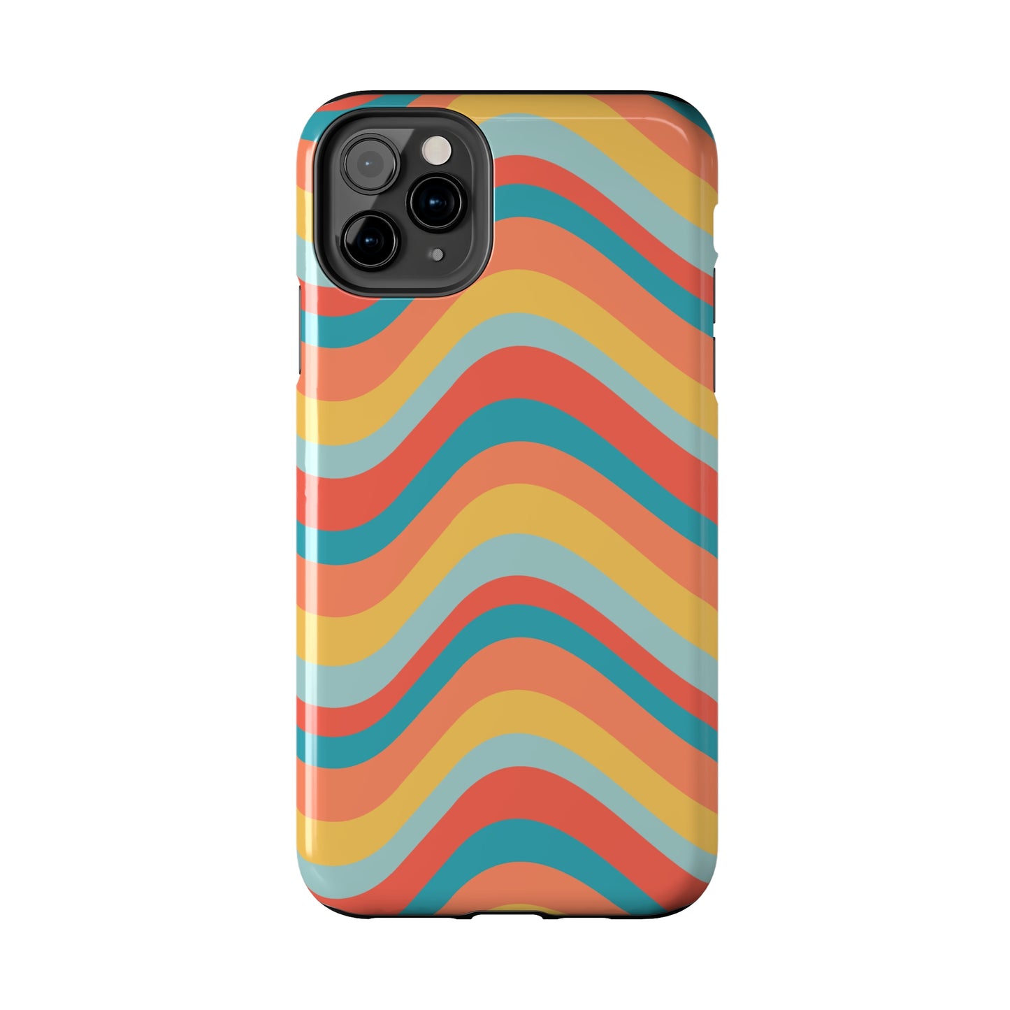 Wavy Pattern Tough iPhone Case