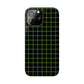 Green Grid Snap Case