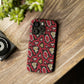 Red Snake Skin Snap Case