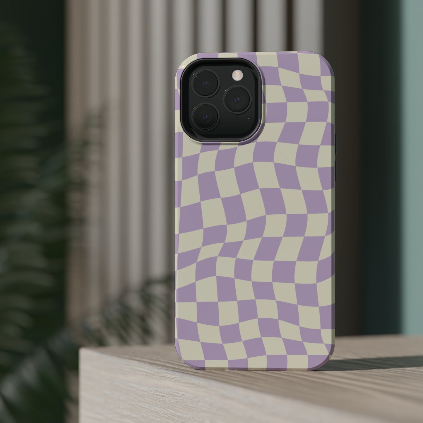 Lavender Crazy Checkers MagSafe Tough Case