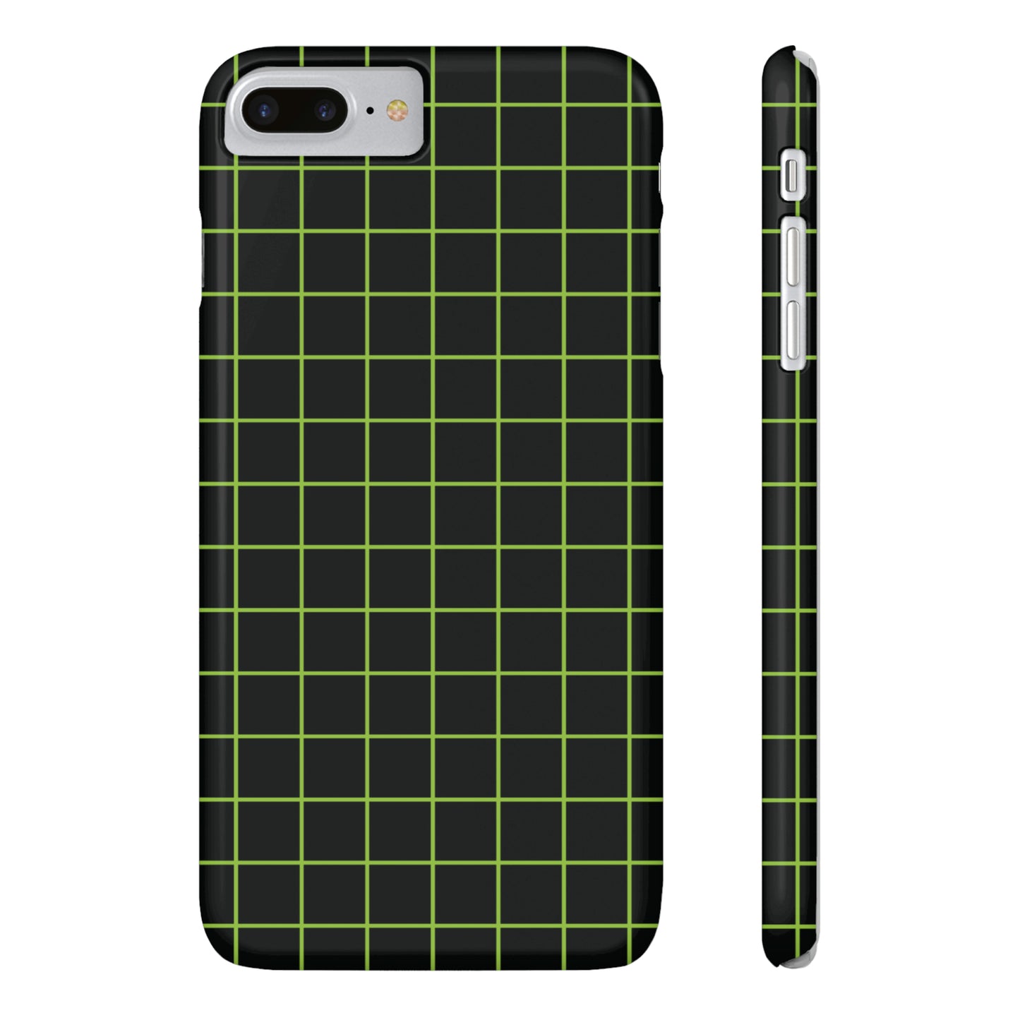 Green Grid Snap Case