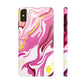 Acid marble pattern Snap Case