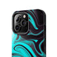 Aqua liquid marble pattern Tough Case