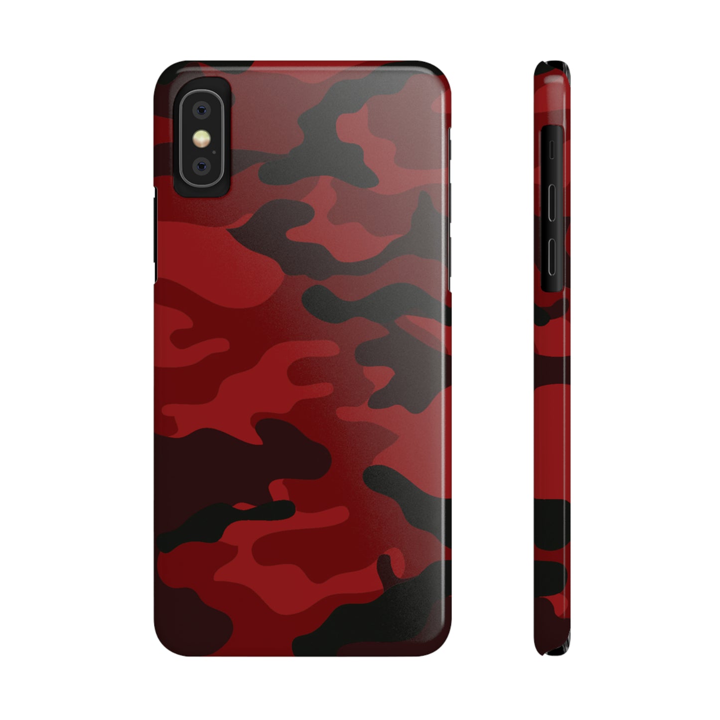 Red Camouflage Snap Case