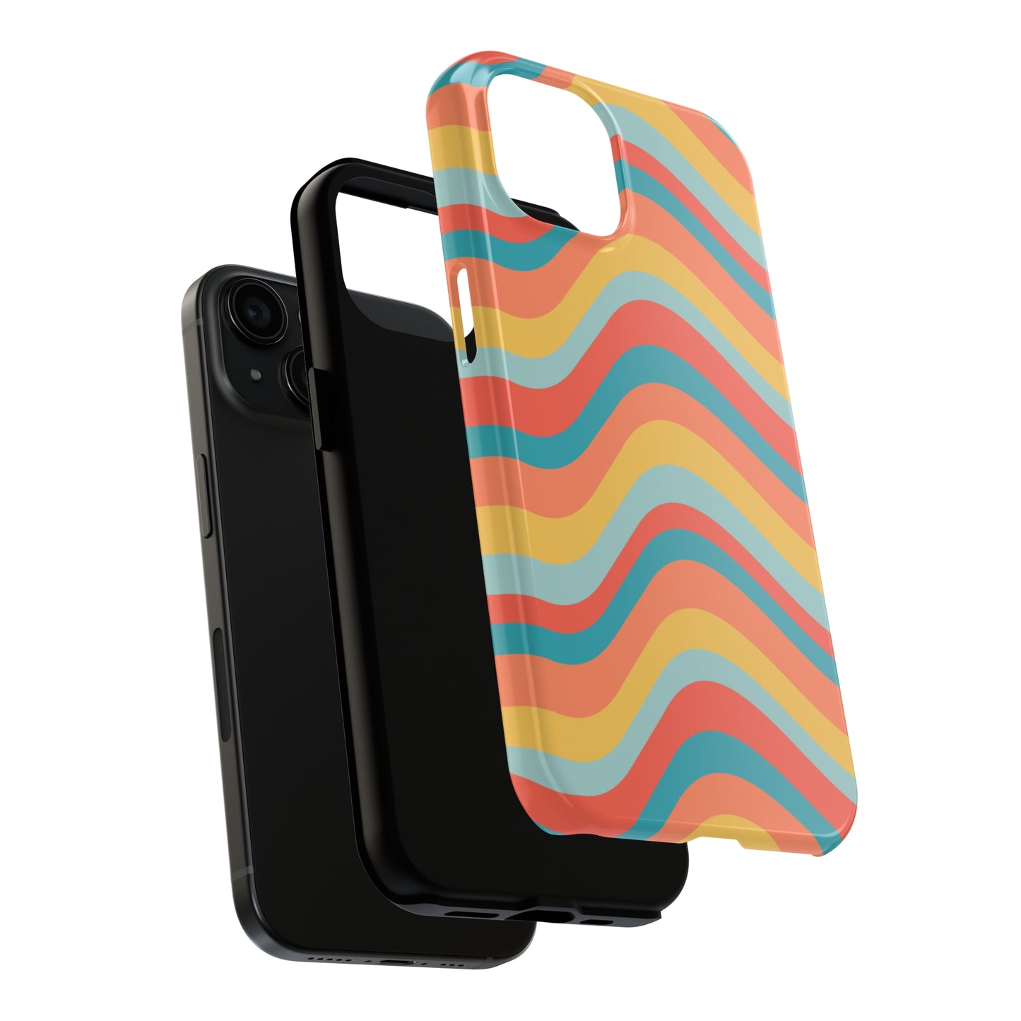 Wavy Pattern Tough iPhone Case