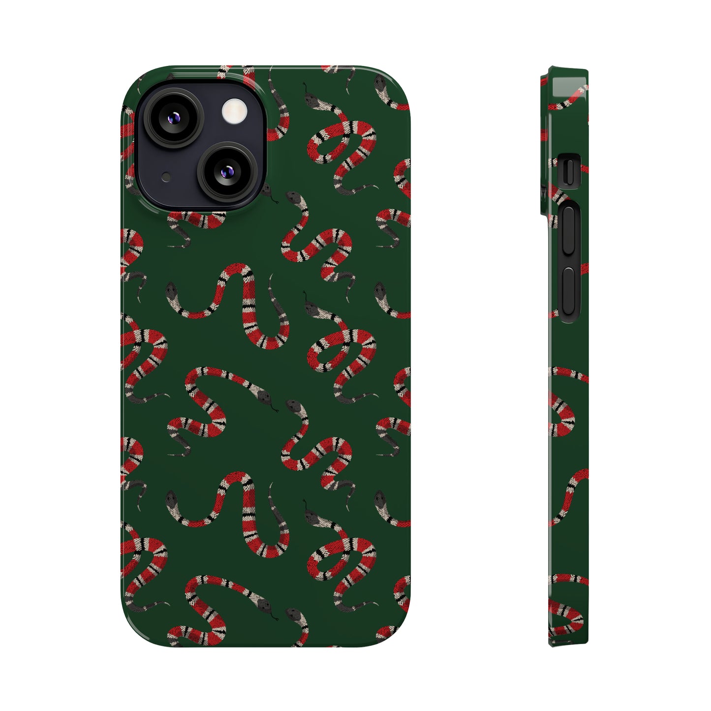 Snake Pattern Snap Case