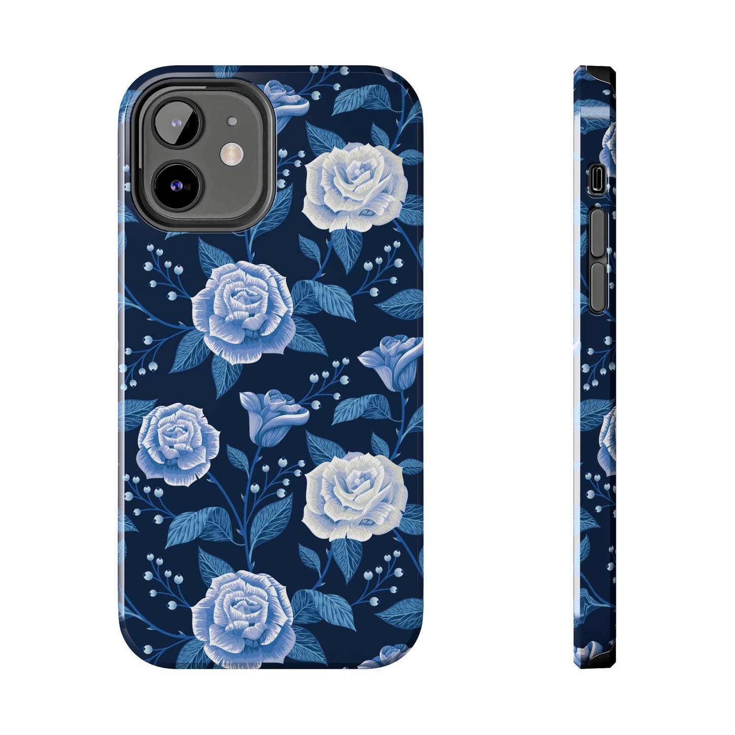 Midnight Rose Tough iPhone Case