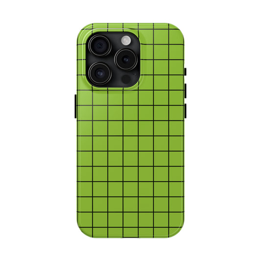 Pear Grid Tough iPhone Case