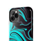 Aqua liquid marble pattern Tough Case